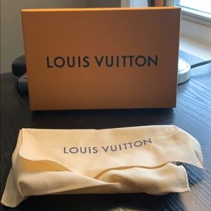 Louis Vuitton box and dust bag for passport holder